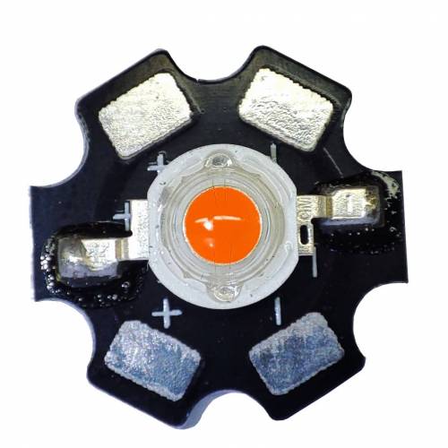 Dioda POWER LED 3W EPISTAR PFS PINK FULL SPECTRUM 45mil na PCB